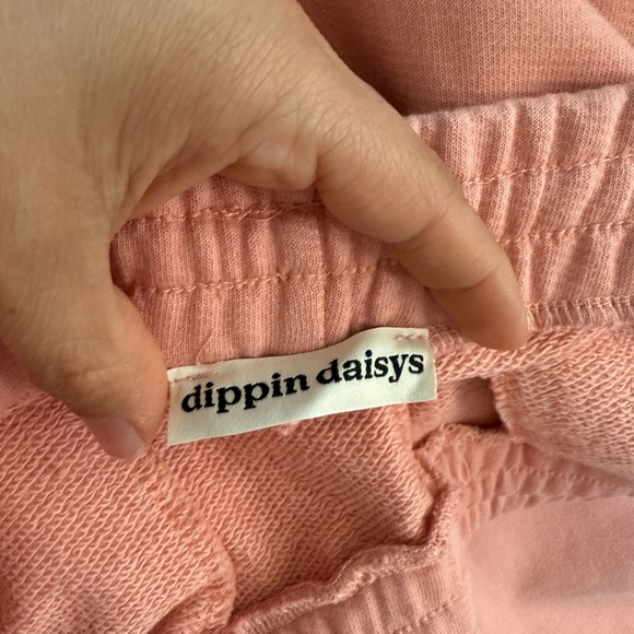 Love Yourself Drawstring Pink Sweatpants -Dippin Daisys Medium NWOT - Picture 7 of 7